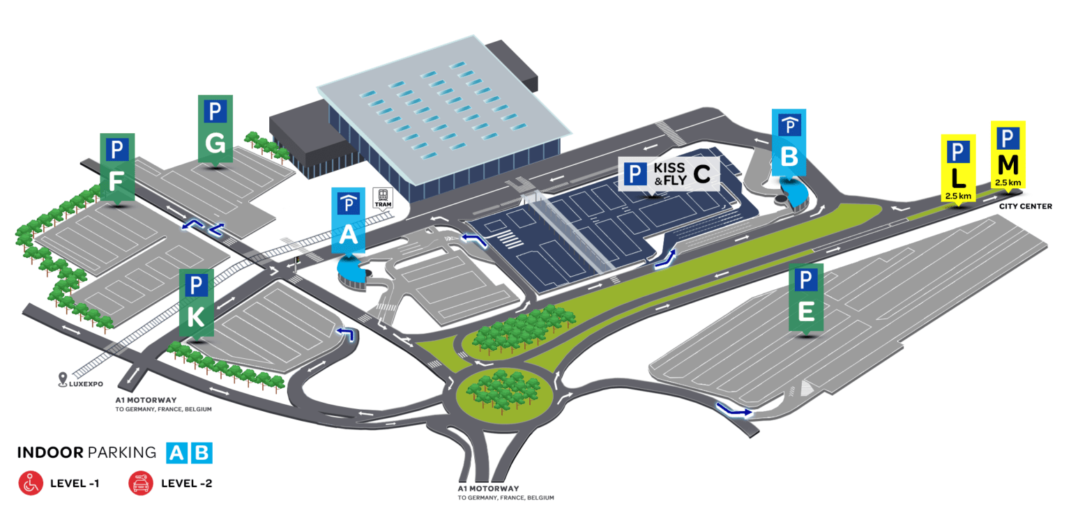 Parken Und Zum Flughafen Bringer www.airportparking.lu